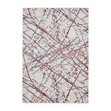 Artemis B8403A Modern Abstract Marble Metallic Shimmer Textured High-Density Soft-Touch Silver/Pink/Cream Rug-Think Rugs-Rug Love - The Most Loved Rug Store